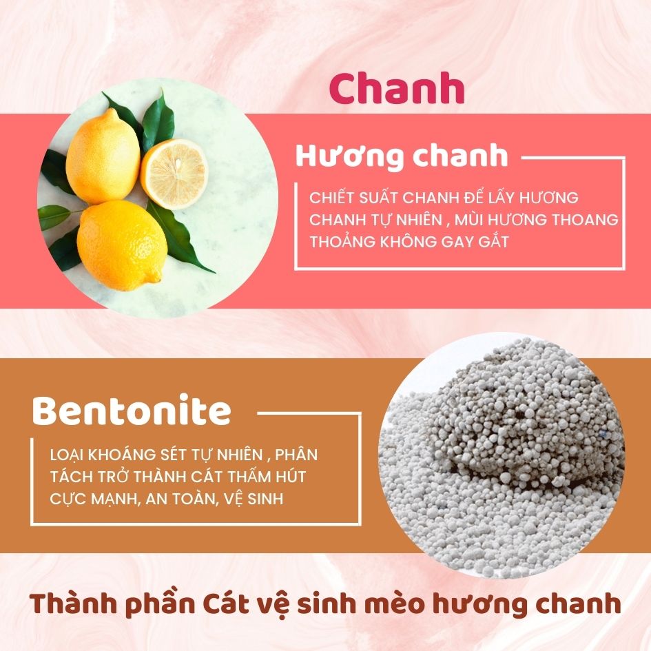 Cát vệ sinh mèo hương chanh 16L Delicate Catbox